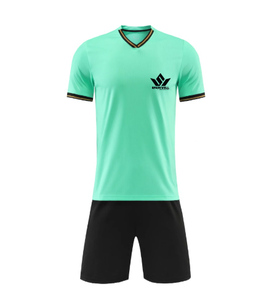 Conjunto de Uniforme de Fútbol Amarillo Personalizado, Manga Corta, Transpirable, Poliéster, Estampado Geométrico, Ropa Deportiva para Equipos Adultos - Product Image 4