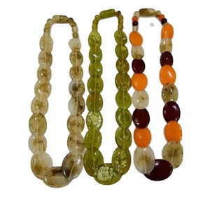 High Quality Crystal Aura Designer Resin <b>Necklace</b> Vivid Luxe Handmade Resin <b>Bead</b> <b>Necklace</b> - Product Image 4