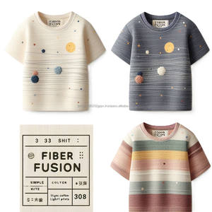 เสื้อยืดคอกลมผ้าคอตตอน100% สำหรับเด็กผู้ชายเสื้อยืดคอกลมแขนสั้นพิมพ์ลายดิจิทัล3D ออกแบบได้ตามต้องการ - Product Image 6