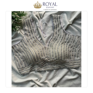 เสื้อผู้หญิงดีไซน์ใหม่ ราคาขายส่ง ผ้าไหมแท้ งานปักมือทั้งตัว เปิดหลัง สวยงาม ราคาประหยัด - Product Image 5