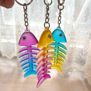 Porte-clés PS imprimé UV durable en gros avec des souvenirs sur le thème des poissons de l'océan - Product Image 4