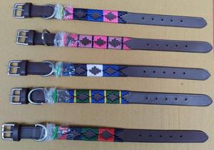 Collier et laisse pour chien en cuir fait main, collier durable pour animaux de compagnie, fabriqué par un fabricant d'articles pour animaux, pour toutes les tailles. - Product Image 3