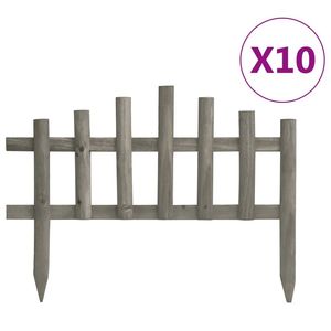 10 Pezzi Bordi per Prato in Legno di Abete Ornamenti da Giardino 14.4 - Product Image 1