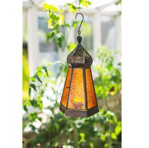 Faroles Marroquíes Antiguos de Hierro Hechos a Mano, Ecológicos, con Diseño Grabado a Mano, para Decoración Festiva del Hogar y Jardín - Product Image 1