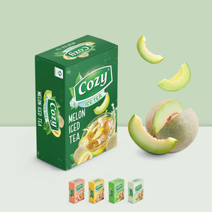 Wholesale Private Label Instant Drink Powder Multi-flavor Fruit Extract Powder Duplex Paper Boxes Packaging For Tea Melon - Product Image 1