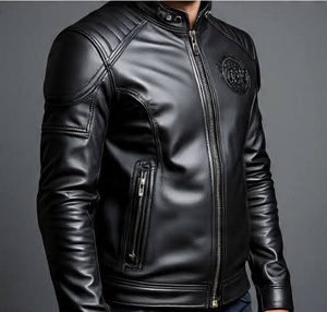 Veste en cuir de haute qualité pour hommes, très élégante et stylée - Product Image 6