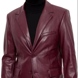 Wholesale Custom Genuine Men's Leather Jacket New Stylish Leather Jacket for Men Cabinet's Loose Fit Pocket Decorated Coat - Product Image 1