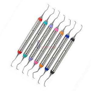 Ensemble d'instruments dentaires parodontaux Gracey en acier inoxydable de qualité supérieure, 7 pièces, manuels, compatibles Hu FIEDY, manche creux - Product Image 3