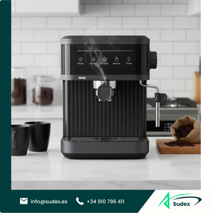 Cafetera Espresso Comercial Sudex MK868, Cafetera Eléctrica Profesional Automática para Uso Comercial en Cafeterías y Restaurantes - Product Image 1