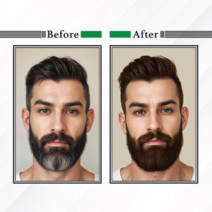 Nisha Barbe Couleur Brun Naturel-Sans Taches, Rapide 10 Min, Couverture Grise, Longue Durée, Sans Ammoniac, Sans Paraben - Product Image 5