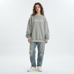 HAWK EYE SPORTS Sudadera con Capucha de Forro Polar para Mujer, Estilo Urbano, Otoño/Invierno, Color Sólido, Cuello Redondo, Hombros Caídos, Transpirable, Sin Forro, Tejido de 360 Gramos - Product Image 6