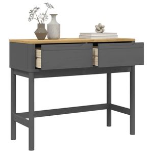 Mesa Consola Estrecha de Madera de Pino Sólido en Gris, Categoría de Productos: Mesas Consola - Product Image 4