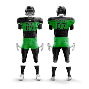 Ensemble de maillots et shorts de football américain pour jeunes universitaires W4G personnalisés, 100% polyester, antibactérien, anti-UV, respirant, séchage rapide - Product Image 3