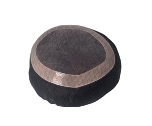 Perruque Taz Hair BD en cheveux indiens Remy, ondulée, pour hommes - Bonnet monofilament, imperméable, doux, léger, écologique, pré-bouclée, profonde - Product Image 2