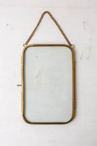 Cadre de miroir carré en métal avec cordelette de suspension, design léger - Product Image 2