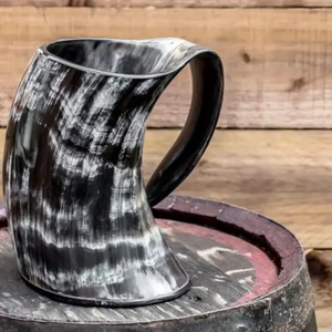 Jarra de Cuerno Vikinga Ecológica de Alta Calidad, Hecha a Mano, Duradera, Imitación de Cuerno de Búfalo Antiguo, para Cerveza y Vino, Exportaciones Globales - Product Image 1