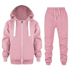 Service OEM, Ensemble de jogging streetwear uni, coupe classique, délavé à l'acide, 100% coton, séchage rapide, léger, avec capuche - Product Image 1