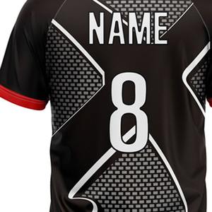 Uniforme de rugby professionnel imprimé en gros, 100 % polyester, écologique, antibactérien, anti-UV, séchage rapide, respirant, coupe courte - Product Image 4