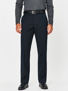 Pantalon de bureau professionnel pour homme, style formel, coupe droite, en toile respirante, taille mi-haute, poids moyen, tenue élégante - Product Image 3