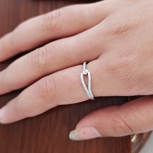 Anillo de Compromiso Clásico de Plata de Ley 925 con Circonita Cúbica, Diseño Infinito, Elegante y Minimalista, Anillo de Promesa de Boda para Mujer, Regalo - Product Image 4