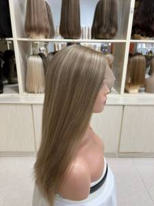 Peluca de Cabello Humano Chino, Peluca con Frente de Encaje, Encaje Suizo HD, Largo Promedio, Talla de Gorra Pequeña - Product Image 2