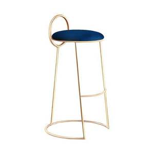 Silla otomana con respaldo de metal dorado para sala de estar, bodas, uso decorativo, silla otomana a precio económico. - Product Image 2