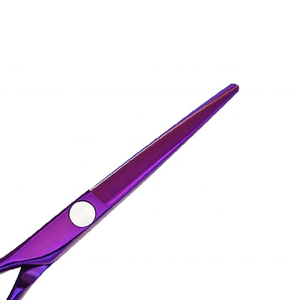 Ciseaux de coiffure professionnels en gros, ciseaux à cheveux à coupe lisse, lame en acier inoxydable de 6 pouces, ciseaux à manche en caoutchouc - Product Image 6