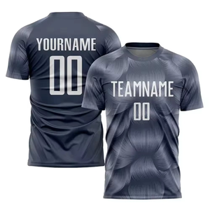 Ensemble d'uniformes de football personnalisés gris foncé pour hommes – Maillot et short respirants imprimés, tenue d'équipe personnalisée, séchage rapide, OEM ODM 100% - Product Image 5