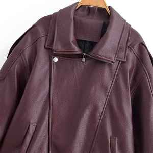 Collection Automne-Hiver Nouveautés : Veste en Similicuir Tendance pour Femme, Veste en Cuir Polyvalente - Product Image 4