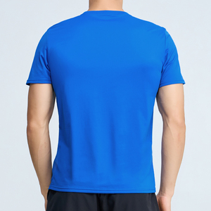 Blank Summer Bright Color Running Fitness Men Athletic Casual Custom logo <b>Polyester</b> <b>Tshirts</b> - Product Image 3