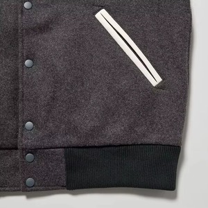 Chaqueta Varsity Vintage de Invierno de Primera Calidad, 100% Lana, Bordada con Letras, Chaqueta Bomber Universitaria para Hombre, Chenille - Product Image 5