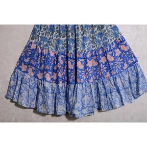 Falda Larga de Algodón Hecha a Mano con Parches, Estilo Bohemio, Maxi, India, Vintage, Estilo Gitano para Mujer - Product Image 4