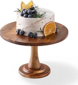Rustic Farmhouse Wooden Cake Stand For Cake Display At Weddings Parties And Celebrations - Product Image 5