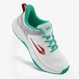 Calzado Deportivo Profesional DSC para Cricket, Color Blanco y Azul, con Tacos Metálicos, Alta Adherencia y Antideslizante - Product Image 3