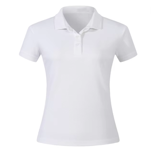 Camiseta de Piqué para Mujer, Corte Regular, para Golf y Tenis, Antiencogimiento, 200g, Algodón y Poliéster, Informal, Corta, Estampada, Tejida - Product Image 1