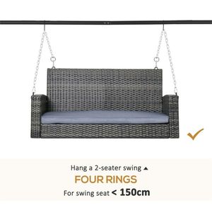 Patio Swing Hammock Chair Stand Durable and Stylish Outdoor Furniture - Product Image 6