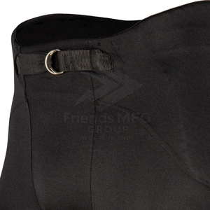 Mens Black <b>Padded</b> American Football Pants Belt Closure Breathable Athletic Practice Game Performance Sportswear Adult Wear - Product Image 6