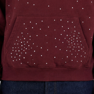 Wholesale Price 100% Cotton <b>Rhinestone</b> Winter <b>Hoodies</b> Design Your Own Men <b>Rhinestone</b> <b>Hoodies</b> With Customizations - Product Image 5