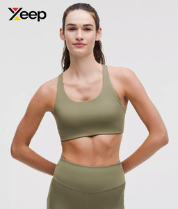 เสื้อชั้นในกีฬาโยคะคุณภาพสูงสำหรับผู้หญิง XEEP รุ่น XC-SB-190 แบบเรียบง่าย ระบายอากาศได้ดี สายปรับได้ แผ่นรองถอดออกได้ รองรับได้ดีเยี่ยม แห้งเร็ว - Product Image 1