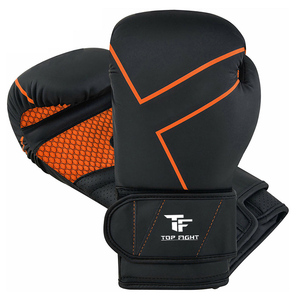 Guantes de Boxeo de Diseño para Sacos de Boxeo Pesados, Kickboxing, Sparring, Combate, Guantes de Boxeo Profesionales en Cuero Vacuno con Correa Ancha - Product Image 1