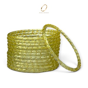 Nouvelle collection de bracelets en verre kashmiri transparents en forme de goutte de pluie, couleur blanc cassé, pour femmes, bijoux indiens pour mariage et festivals - Product Image 3