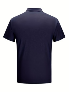 Camiseta Polo Lisa con Logotipo de Diseño Personalizado, Suministro de Fábrica, Camiseta Polo de Golf para Hombre, Bordada, de Manga Corta, Transpirable, Corte Regular - Product Image 2