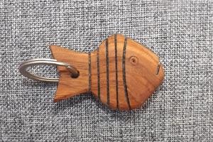 พวงกุญแจไม้ทำมือ วัสดุไม้ธรรมชาติ เป็นมิตรกับสิ่งแวดล้อม เหมาะสำหรับเป็นของขวัญ - Product Image 5