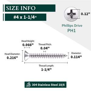Vis métriques standard ISO en acier au carbone zingué pour cloisons sèches et bois - Product Image 4