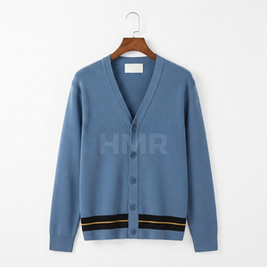HMR Sisterhood Sorority Single Breasted Long Sleeve Crew Neck Casual Fashion Knitted <b>Cardigan</b> <b>Sweater</b> Solid Color - Product Image 3