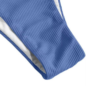 Top de Bikini de Algodón para Mujer con Lazo, Logotipo/Imagen/Estampado Personalizado, Traje de Baño con Mangas para Eventos de Club - Product Image 6