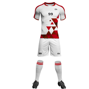 Conjunto de Uniforme de Fútbol para Hombre OEM, Ligero, Antibacterial, de Secado Rápido, Transpirable, 100% Poliéster, con Logotipo Personalizado - Product Image 2