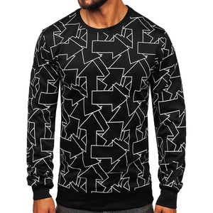 Sudaderas con capucha de cuello redondo al por mayor de alta calidad, transpirables, para hombre, sublimadas, duraderas, de manga larga. - Product Image 4