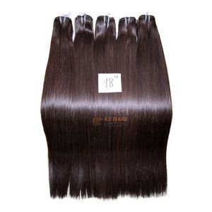 Extensiones de Cabello Humano Virgen Vietnamita AZ HAIR, 18 Pulgadas, Liso, Puntas Completas, Doble Trama a Máquina, Cabello Vietnamita - Product Image 3