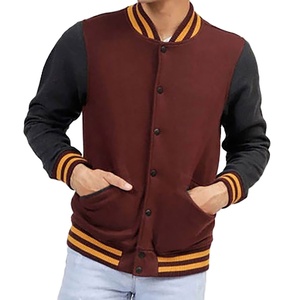2025 High Quality Vintage Varsity Design Wool Chenille Embroidery Baseball Jacket for <b>Men</b> Hooded Custom Logo Winter <b>Men's</b> - Product Image 5